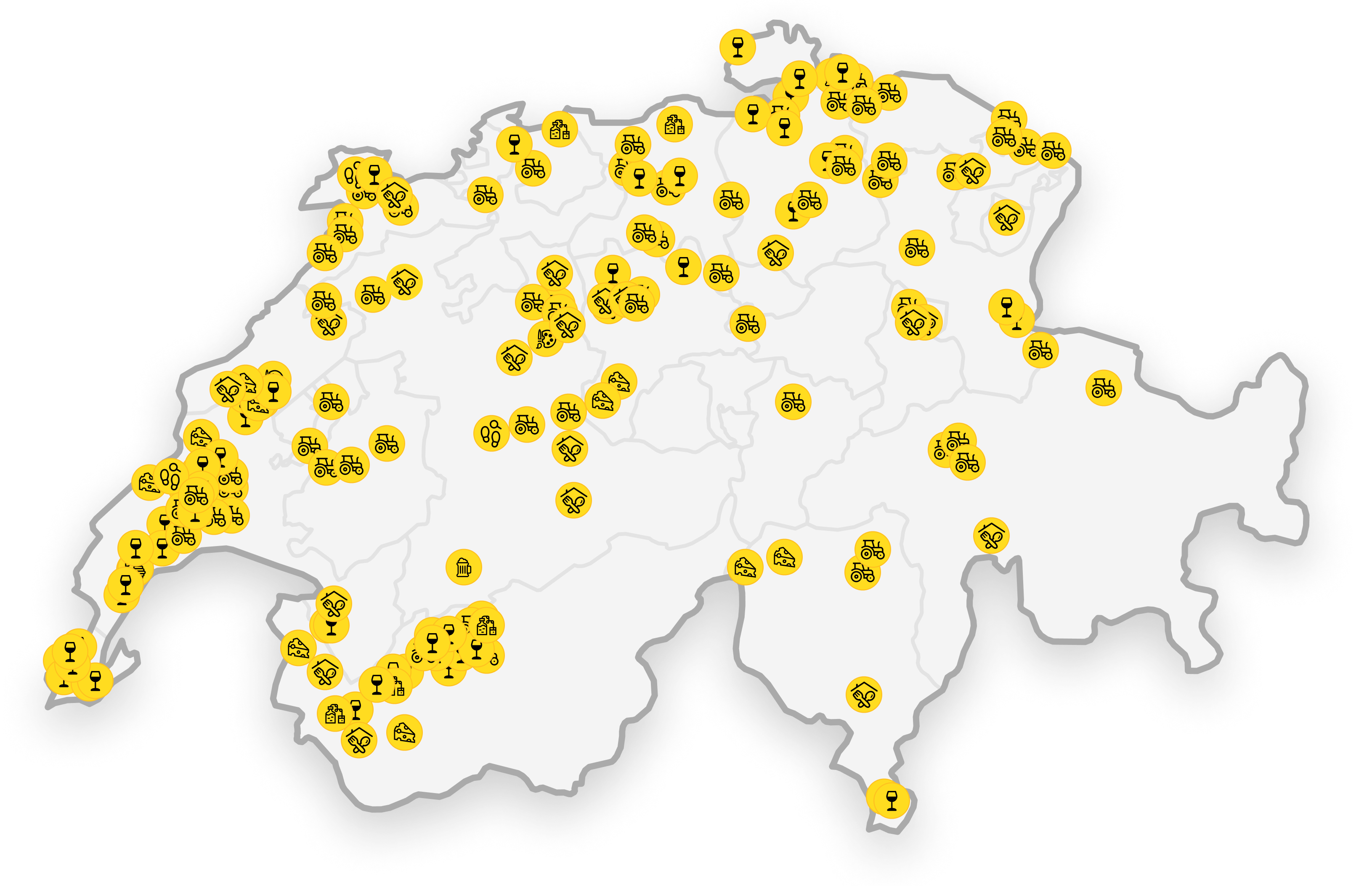 map of all PTB hosts